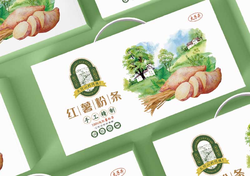 紅薯粉條包裝設(shè)計